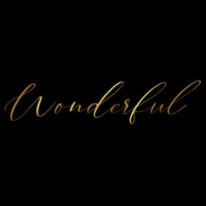 Wonderful - Thread Project Unisex Summer Tee Design