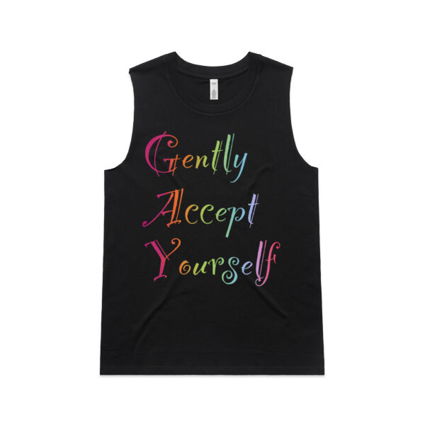 Gently Accept Yourself - AS Colour Womens Upside Tank Thumbnail