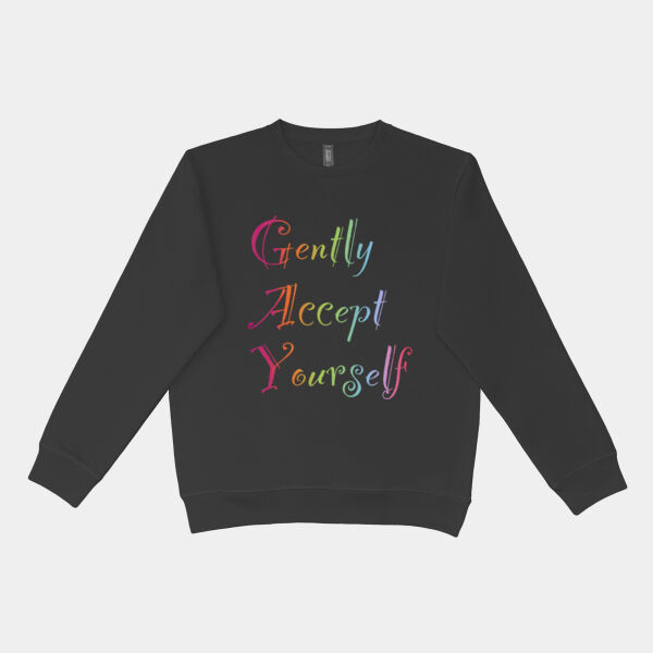 Gently Accept Yourself - Urban Collab Mens The Broad Crewneck Thumbnail