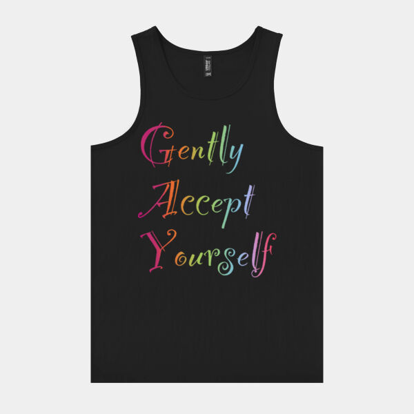 Gently Accept Yourself - Urban Collab Mens Set Singlet Thumbnail