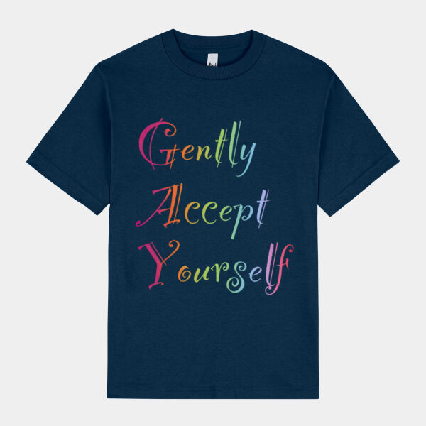 Gently Accept Yourself - Alstyle Mens Tee Thumbnail