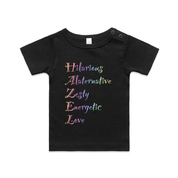 Hazel Colourful - AS Colour Organic Infant Wee Tee Thumbnail