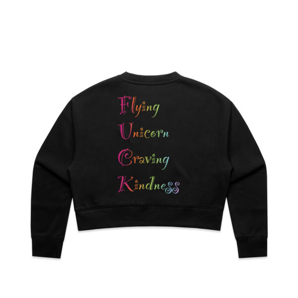 Kindness back - AS Colour Women's Relax Crop Crew Thumbnail