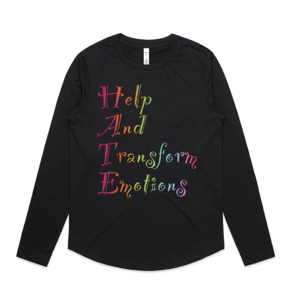 Help Front Print - AS Colour Womens Maple Curve Longsleeve Tee Thumbnail