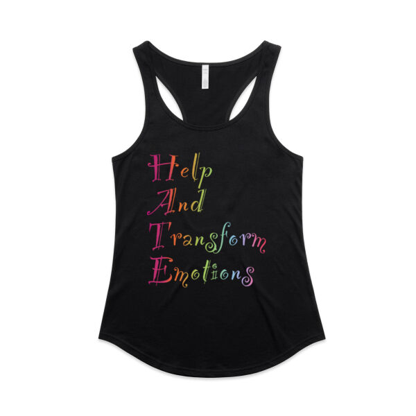 Help Front Print - AS Colour Womens Mali Racerback Singlet Thumbnail