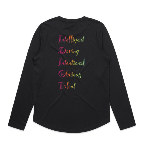 Intelligent Back Print - AS Colour Womens Maple Curve Longsleeve Tee Thumbnail