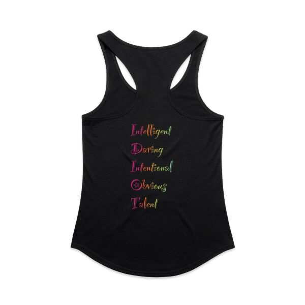 Intelligent Back Print - AS Colour Womens Mali Racerback Singlet Thumbnail