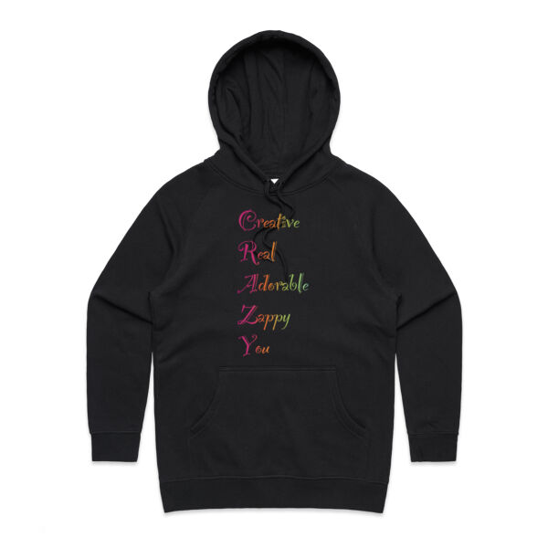 Creative Front Print - AS Colour Womens Supply Hood Thumbnail
