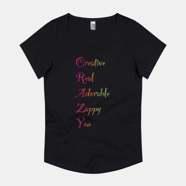 Creative Front Print - Thread Project Womens Jazz Tee Thumbnail